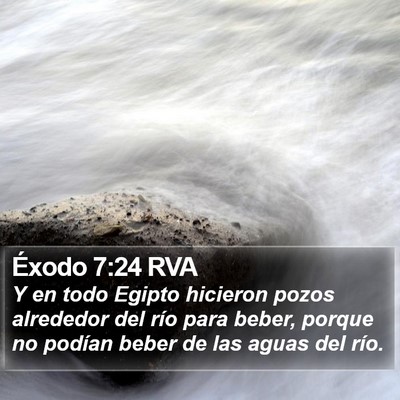 Éxodo 7:24 RVA Bible Verse Image