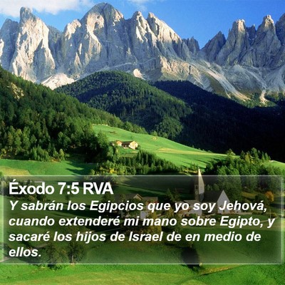 Éxodo 7:5 RVA Bible Verse Image
