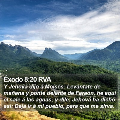 Éxodo 8:20 RVA Bible Verse Image