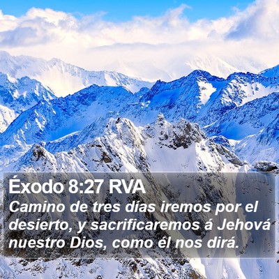 Éxodo 8:27 RVA Bible Verse Image