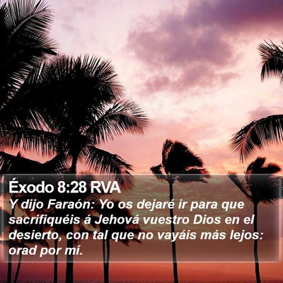 Éxodo 8:28 RVA Bible Verse Image