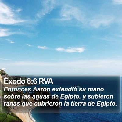 Éxodo 8:6 RVA Bible Verse Image