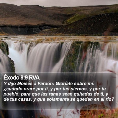 Éxodo 8:9 RVA Bible Verse Image
