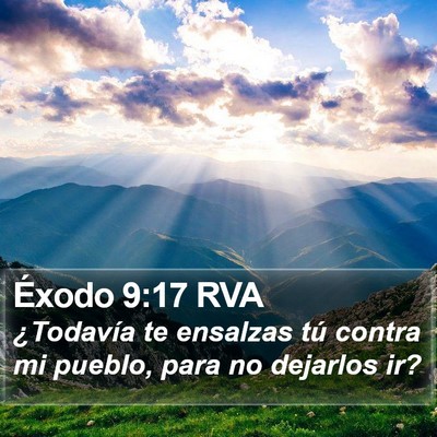 Éxodo 9:17 RVA Bible Verse Image