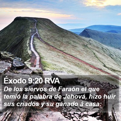 Éxodo 9:20 RVA Bible Verse Image