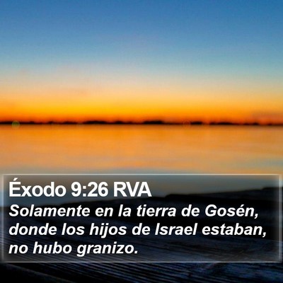 Éxodo 9:26 RVA Bible Verse Image