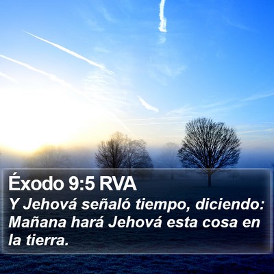 Éxodo 9:5 RVA Bible Verse Image