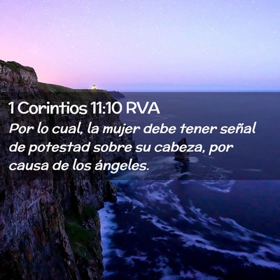 Picture 02 - 1 Corintios 11:10 RVA - Por lo cual, la mujer debe tener señal de - Bible Verse Picture