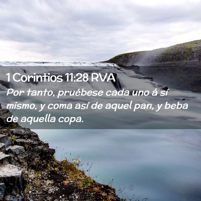 Picture 02 - 1 Corintios 11:28 RVA - Por tanto, pruébese cada uno á sí mismo, y - Bible Verse Picture