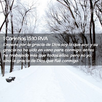 Picture 02 - 1 Corintios 15:10 RVA - Empero por la gracia de Dios soy lo que soy: y su - Bible Verse Picture