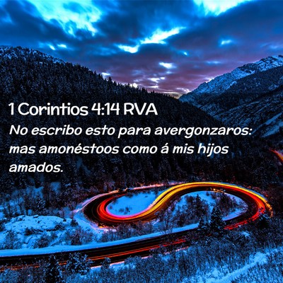 Picture 02 - 1 Corintios 4:14 RVA - No escribo esto para avergonzaros: mas - Bible Verse Picture