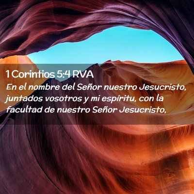 Picture 02 - 1 Corintios 5:4 RVA - En el nombre del Señor nuestro Jesucristo, - Bible Verse Picture