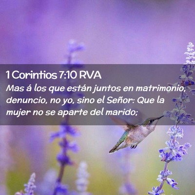 Picture 02 - 1 Corintios 7:10 RVA - Mas á los que están juntos en matrimonio, - Bible Verse Picture
