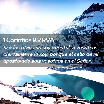 Picture 02 - 1 Corintios 9:2 RVA - Si á los otros no soy apóstol, á vosotros - Bible Verse Picture