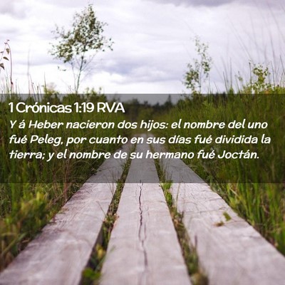 Picture 02 - 1 Crónicas 1:19 RVA - Y á Heber nacieron dos hijos: el nombre del uno - Bible Verse Picture