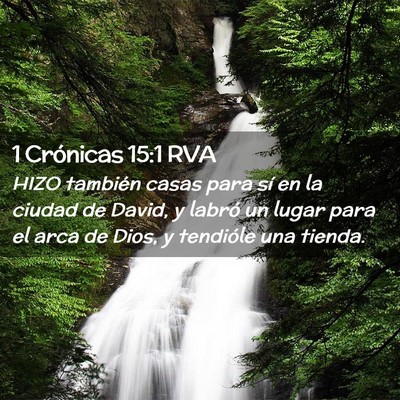 Picture 02 - 1 Crónicas 15:1 RVA - HIZO también casas para sí en la ciudad de - Bible Verse Picture