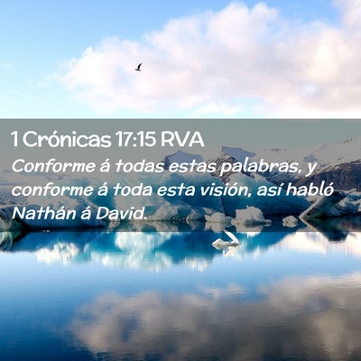 Picture 02 - 1 Crónicas 17:15 RVA - Conforme á todas estas palabras, y conforme á - Bible Verse Picture