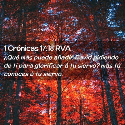 Picture 02 - 1 Crónicas 17:18 RVA - ¿Qué más puede añadir David pidiendo de ti - Bible Verse Picture