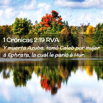 Picture 02 - 1 Crónicas 2:19 RVA - Y muerta Azuba, tomó Caleb por mujer á Ephrata, - Bible Verse Picture