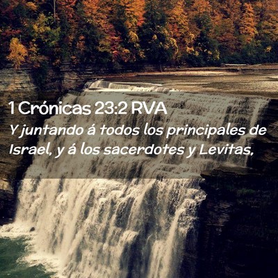 Picture 02 - 1 Crónicas 23:2 RVA - Y juntando á todos los principales de Israel, y - Bible Verse Picture
