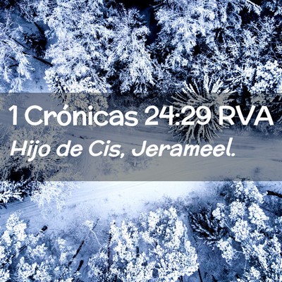 Picture 02 - 1 Crónicas 24:29 RVA - Hijo de Cis, - Bible Verse Picture