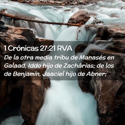 Picture 02 - 1 Crónicas 27:21 RVA - De la otra media tribu de Manasés en Galaad, - Bible Verse Picture