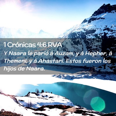Picture 02 - 1 Crónicas 4:6 RVA - Y Naara le parió á Auzam, y á Hepher, á - Bible Verse Picture