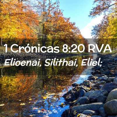 Picture 02 - 1 Crónicas 8:20 RVA - Elioenai, Silithai, - Bible Verse Picture