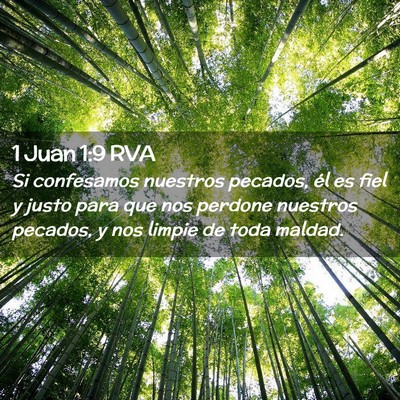 Picture 02 - 1 Juan 1:9 RVA - Si confesamos nuestros pecados, él es fiel y - Bible Verse Picture