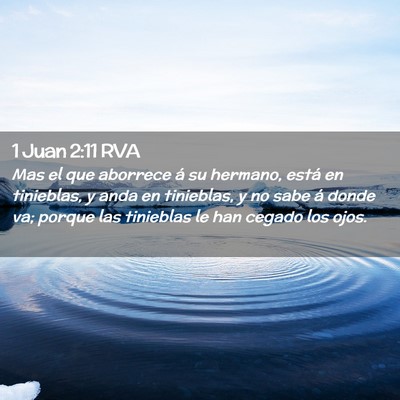 Picture 02 - 1 Juan 2:11 RVA - Mas el que aborrece á su hermano, está en - Bible Verse Picture