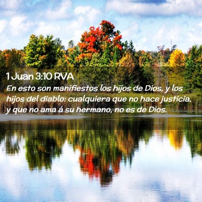 Picture 02 - 1 Juan 3:10 RVA - En esto son manifiestos los hijos de Dios, y los - Bible Verse Picture