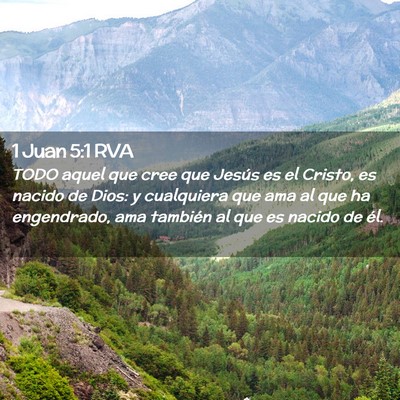 Picture 02 - 1 Juan 5:1 RVA - TODO aquel que cree que Jesús es el Cristo, es - Bible Verse Picture