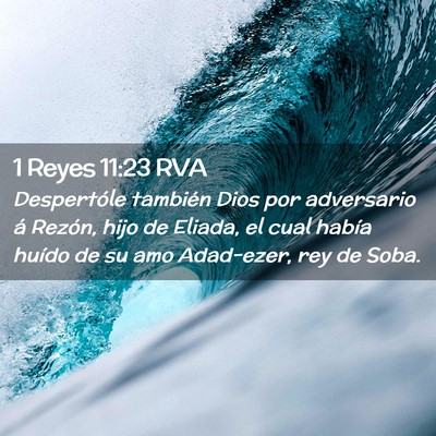 Picture 02 - 1 Reyes 11:23 RVA - Despertóle también Dios por adversario á - Bible Verse Picture