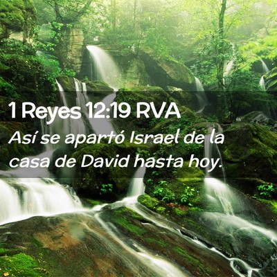 Picture 02 - 1 Reyes 12:19 RVA - Así se apartó Israel de la casa de David hasta - Bible Verse Picture