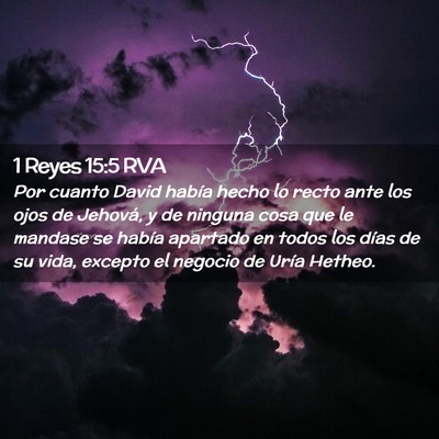 Picture 02 - 1 Reyes 15:5 RVA - Por cuanto David había hecho lo recto ante los - Bible Verse Picture
