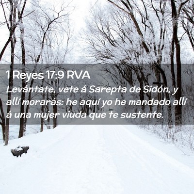 Picture 02 - 1 Reyes 17:9 RVA - Levántate, vete á Sarepta de Sidón, y allí - Bible Verse Picture