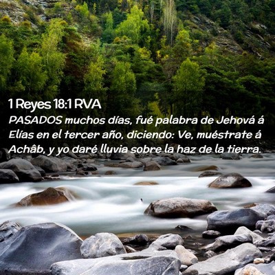 Picture 02 - 1 Reyes 18:1 RVA - PASADOS muchos días, fué palabra de Jehová á - Bible Verse Picture