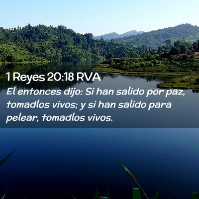 Picture 02 - 1 Reyes 20:18 RVA - El entonces dijo: Si han salido por paz, tomadlos - Bible Verse Picture