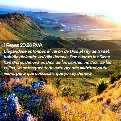 Picture 02 - 1 Reyes 20:28 RVA - Llegándose entonces el varón de Dios al rey de - Bible Verse Picture