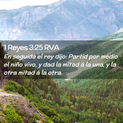 Picture 02 - 1 Reyes 3:25 RVA - En seguida el rey dijo: Partid por medio el niño - Bible Verse Picture