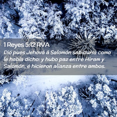 Picture 02 - 1 Reyes 5:12 RVA - Dió pues Jehová á Salomón sabiduría como le - Bible Verse Picture