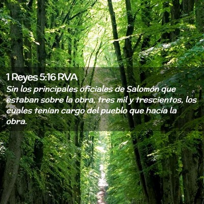 Picture 02 - 1 Reyes 5:16 RVA - Sin los principales oficiales de Salomón que - Bible Verse Picture