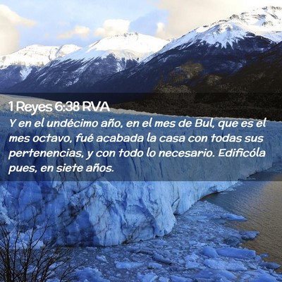 Picture 02 - 1 Reyes 6:38 RVA - Y en el undécimo año, en el mes de Bul, que es - Bible Verse Picture