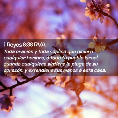 Picture 02 - 1 Reyes 8:38 RVA - Toda oración y toda súplica que hiciere - Bible Verse Picture