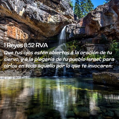 Picture 02 - 1 Reyes 8:52 RVA - Que tus ojos estén abiertos á la oración de tu - Bible Verse Picture