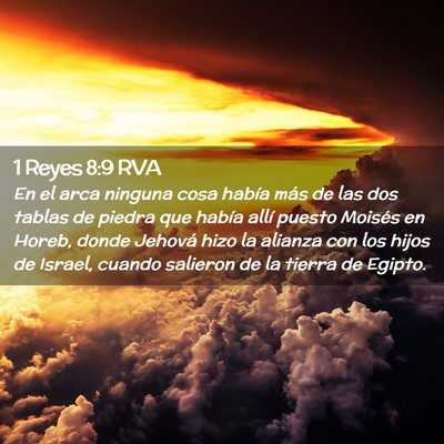 Picture 02 - 1 Reyes 8:9 RVA - En el arca ninguna cosa había más de las dos - Bible Verse Picture
