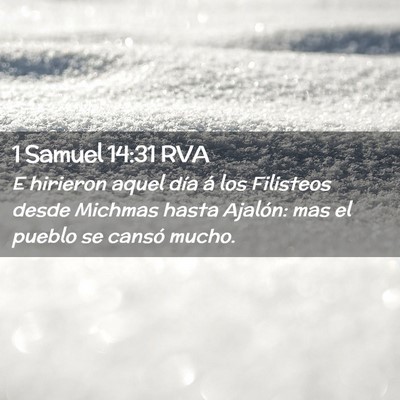 Picture 02 - 1 Samuel 14:31 RVA - E hirieron aquel día á los Filisteos desde - Bible Verse Picture