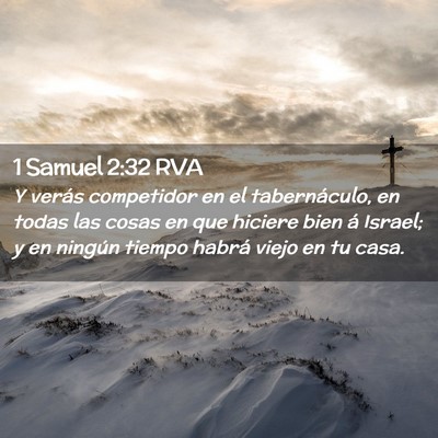 Picture 02 - 1 Samuel 2:32 RVA - Y verás competidor en el tabernáculo, en todas - Bible Verse Picture