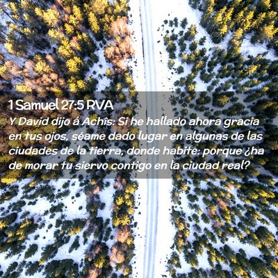 Picture 02 - 1 Samuel 27:5 RVA - Y David dijo á Achîs: Si he hallado ahora - Bible Verse Picture