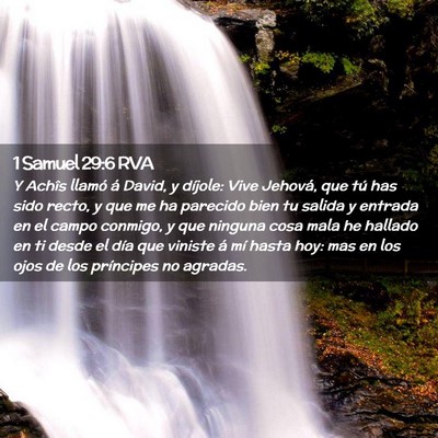 Picture 02 - 1 Samuel 29:6 RVA - Y Achîs llamó á David, y díjole: Vive - Bible Verse Picture